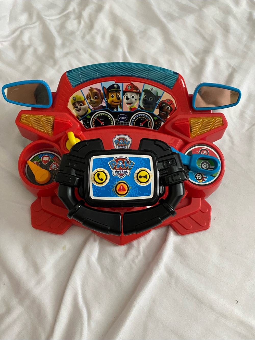 Paw Patrol Red Black and Blue Musical Steering Wheel Toy